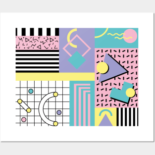 Memphis Pattern 72 / 80s Retro Posters and Art